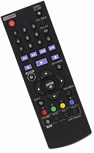 Akb73896401 Remote Control Replacement For Lg Blu Ray Disc Dvd Player Bpm25 Bpm35 Bp550 Bd640 Bp200 Bp300 Bp340 Bp350 Bp135W Bp145 Bp155N Bp175 Bp255 Up870 Up875 #TOP1