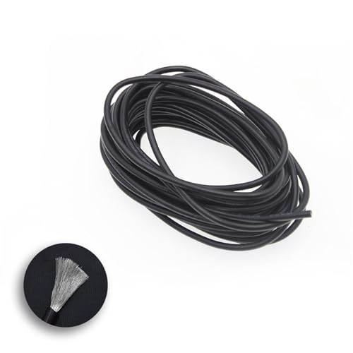 Outdoor Extension Extra Soft High Temperature Silicone Wire Cable 12AWG 14AWG 16AWG 18AWG 20AWG 22AWG 24AWG 26AWG Wire Solar sheathed(Black,12AWG 1meters)