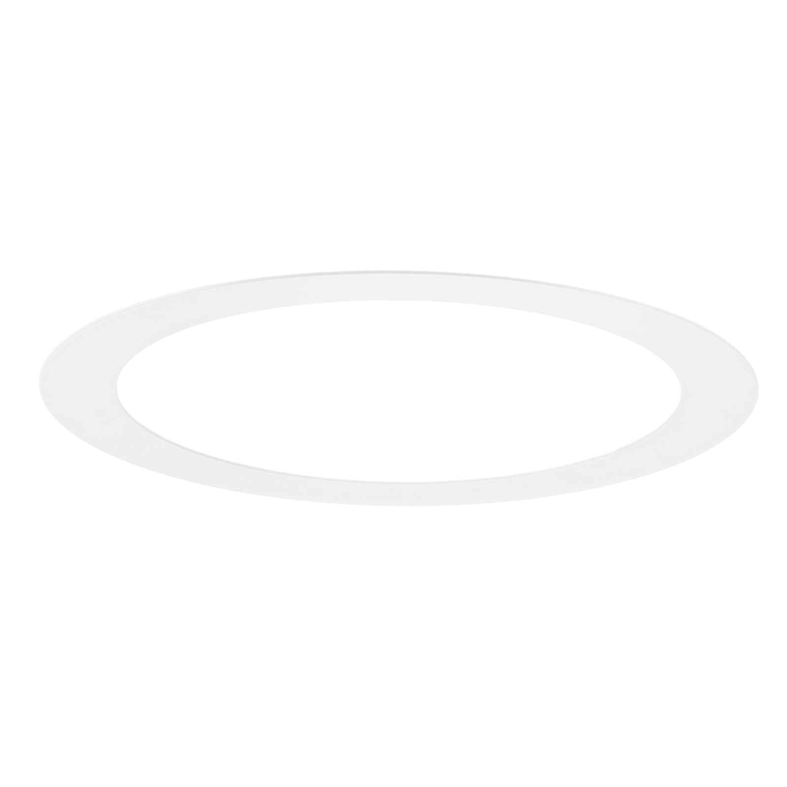 M METERXITY 1-Pack Goof Rings for 4 Inch Recessed Lights, 4.1" ID 5.3" OD Durable Steel Trim Ring Flush Mount White Can Light Trim Ring Cover for Ceiling Can Downlights