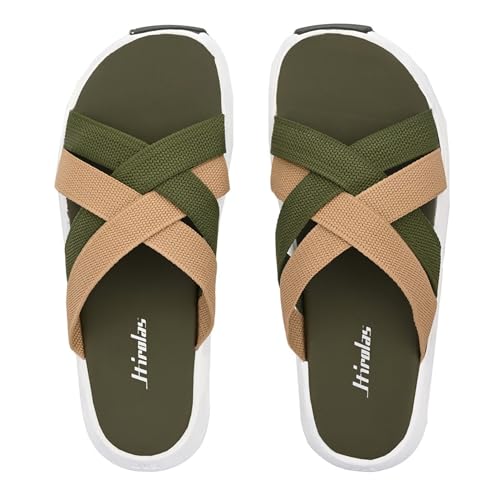 Image of Hirolas Men's Strappy Flip-Flop Slider Slippers