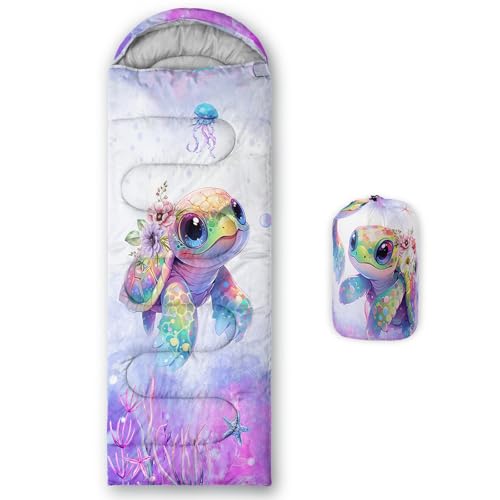 UEVBF Ocean Themed Turtle Sleeping Bag for Adults Outdoor Camping.