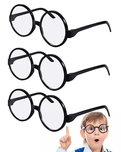 MYGLOAR 3 Piezas de Gafas Redondas Retro, Gafas de Juguete, Accesorios de Gafas Ultraligeras Negras, Adecuadas para Halloween, Navidad, Carnaval y Fiesta, Gafas con Montura Redonda | Ya disponible en tu tienda friki favorita! En mundofriki.es! MYGLOAR 3 Piezas de Gafas Redondas Retro, Gafas de Juguete, Accesorios de Gafas Ultraligeras Negras, Adecuadas para Halloween, Navidad, Carnaval y Fiesta, Gafas con Montura Redonda | Ya disponible en tu tienda friki favorita! En mundofriki.es!