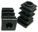 Oajen caster socket furniture insert for 5/16" x 1-1/2" stem, use with 3/4" OD square tube, 4-pack