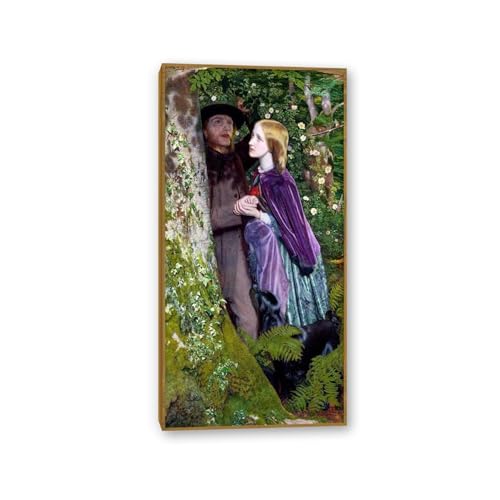 Toile de fond Arthur Hughes 1859 avec son authentique cadre en teck