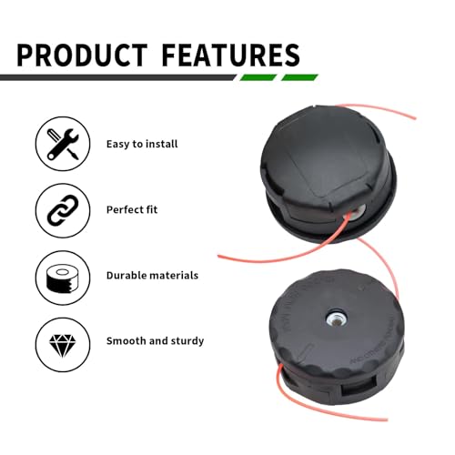 Yunnergo String Trimmer Head Compatible with SRM-225 SRM-230 SRM250 SRM280 Speed-Feed 400 Lawn Mower