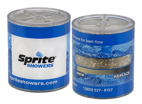 Sprite Showers HOC-2, Certified High Output 2-Pack Replacement Filter Cartridges with Chlorgon Media