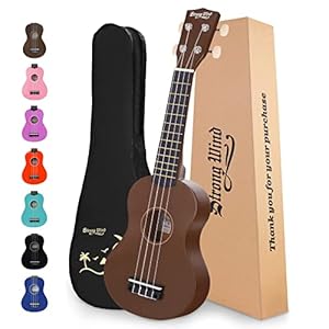 Strong Wind Soprano Ukulele 21 inch Ukeleles for Beginners