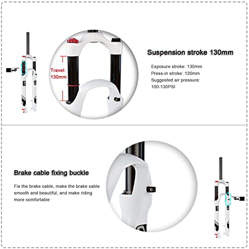 Fourche de suspension VTT pour réduire vibrations mains