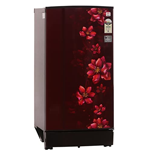 Image of Godrej 185 L 1 Star Direct Cool Single Door Refrigerator (RD EDGE 200A 13 TRF BR WN, Berry Wine, Largest Vegetable Storage, 2022 Model)