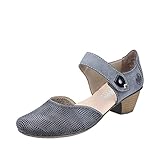 Schuhweite: Mittel Rieker Damen 41764 Pumps, blau, 42 EU