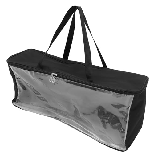 GLSTOY Hat Storage Bag with Transparent Window Durable Organizer for Baseball Caps Design with Handles for Home and Dorm Use Closure