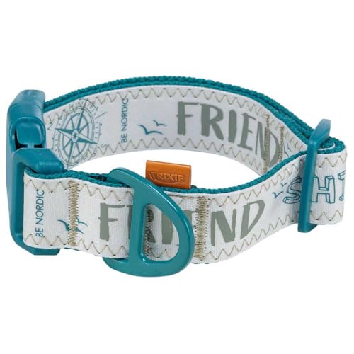 Trixie BE Nordic Halsband, extra breit, XS-S, Pet-Blau
