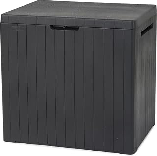 Keter City Box Skrzynia Ogrodowa, Ciemnoszary, 44 x 58 x 55 cm; 3.77 kg, 113 l
