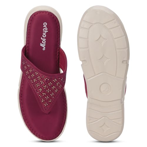 Image of ORTHO JOY doctor Fancy Slipper for women || Orthopedic Women's Fancy Sandal For Women