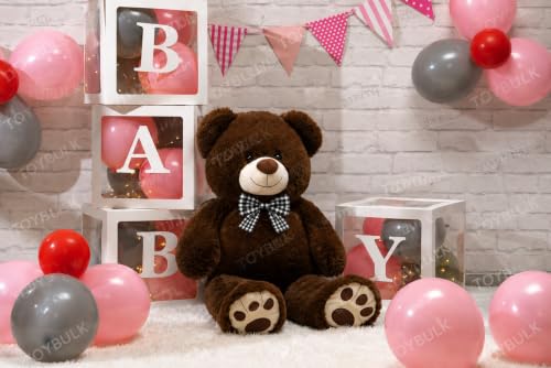 Image of 4 Feet Chocolate Teddy Bear Original 20mm Dull Chocolate Fur (48 Inches) Giant Soft Plush Toy | Premium Stuffed Teddy Bear for Kids, Girls, Boys & Loved Ones | Birthday, Anniversary
