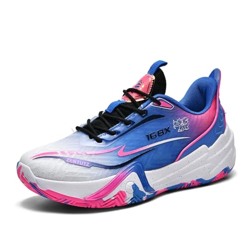 Boys and Girls Basketball and Running Shoes, Breathable Indoor & Outdoor Athletic Fashion Sneakers, Comfortable Footwear