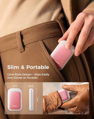 Image of OCOOPA AI Magnetic Hand Warmers Rechargeable 2 Pack, 5000mAh Ultra-Thin Electric Glove Heater Handwarmer,UL Certified, Men Women Gifts for Christmas,Birthday,Winter Essentials,UT4 Young