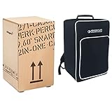 cp436 cajon 2inone dual model + KEEPDRUM Cajon Bag Schlagwerk CP 404 Natur 2inOne Snare Cajon Large + keepdrum Gig Bag
