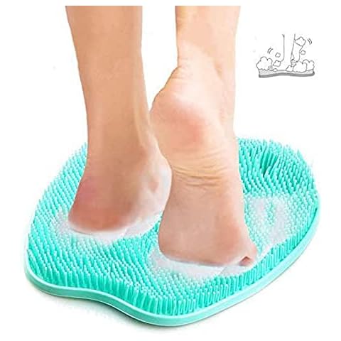 Shower Foot Scrubber, Kethvoz Foot Cleaner Massager Mat with Non-Slip Suction Cups, Softer Bristles Design, Exfoliate Dead Skin, Foot Care HP-FM-13 Cover