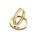 14k Gold Plated Brass 2.5mm Channel-set Hoop Huggy Earrings