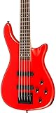Rogue LX205B 5-String Series III Electric Bass Guitar Candy Apple Red