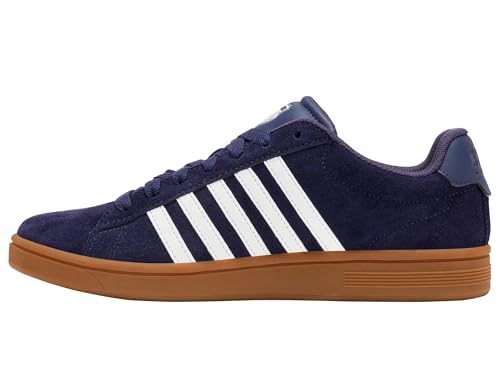 K-Swiss Męskie buty sportowe Court TIEBRK II, Naval Academy/Bright White/Gum, 42 EU, Naval Academy Bright White Gum, 42 EU