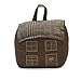 KOKO DOORMATS Sujeta puertas decorativos - Topes para puertas decorativos de tela y rellenos de arena - Tope Puerta decorativo Modelo: SACO CASA MARRÓN Peso aproximado: 1 kg.