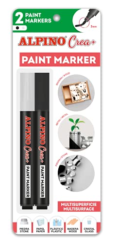 Alpino Paint Markers 2 Blanco Y Negro