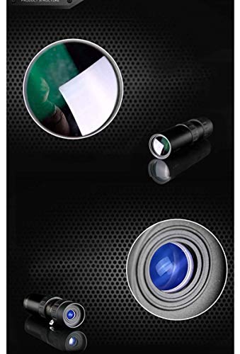 Telescópio monocular FANZHOU, telescópio monocular com zoom super teleobjetivo com adaptador de smar