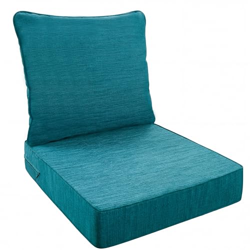 Image of Art Leon Outdoor Patio Cushion 24 inchx 24 inch Outdoor Seat Cushions 30D High Density Foam Patio Chair Cushions with Non-Slip Backing Patio Cushions for Patio Furniture Porch Swing Garden Bench