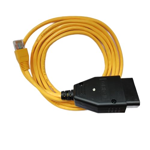 Yalgdlen Enet Ethernet Obd2 Obd RJ45 OBDII OBD2 Cable ista Compatible esys with BMW F-G Series