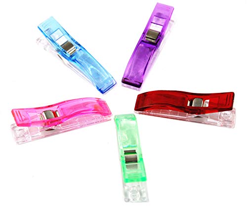 CADY Wonder Clips -50 Jumbo Clips! - Vibrant Colors! All Purpose Craft Clips - Perfect as Sewing Clips, Quilting Clips,Binding Clips& More! Mixed Color