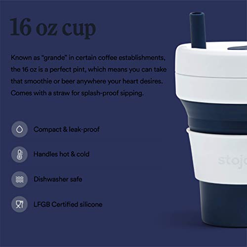 Stojo Collapsible Cup, 16 oz.