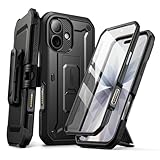 SUPCASE iPhone 17 ケース 2025 耐衝撃 米軍事規格保護 両面カバー 保護フィルム付き 高耐久性 腰かけクリップ付き 防塵 スタンド・リング機能 UBProシリーズ