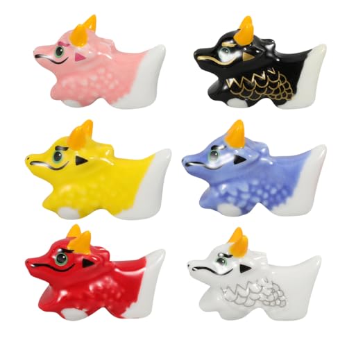 Catálogo de Soportes para palillos - los preferidos. 47 Alipis Soporte Para Palillos De Cerámica En Forma De Dragón Reposapalillos Para Palitos Chinos Cucharas Y Tenedores Juego De 6 Piezas Decoración De Mesa Compacta