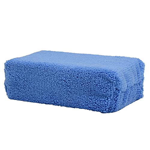 XNHIU Microfibre Absorbent Car Demist Pad Waxed Blue Sponge Car Washing Sponge Car Care Tools Cleaning Fog Remover Pads Cleaning Equipment for Cars Motorbikes (1)