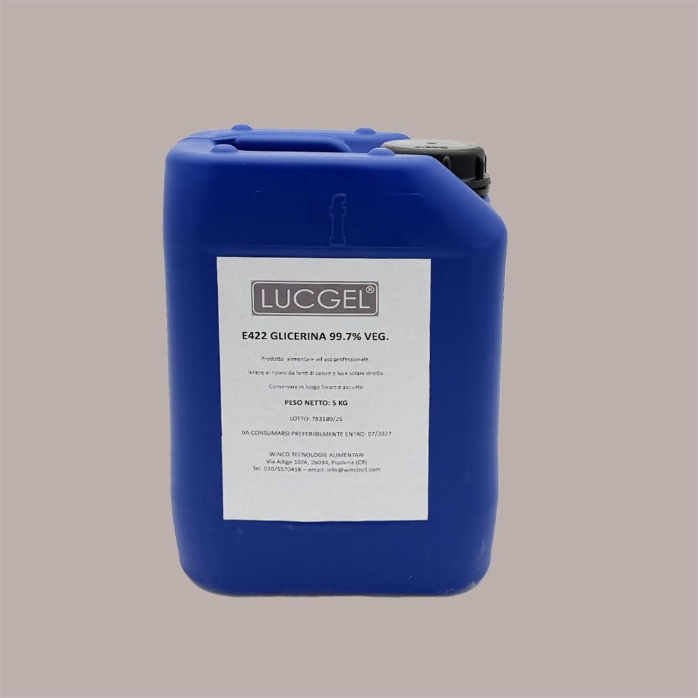 Glicerina E422 Emulsionante Alimentare Lucgel, 5 Kg