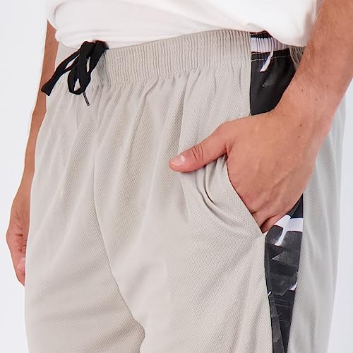 Men's Mesh Active Wear Athletic Basketball Essentials Performance Gym Soccer Running Summer Fitness Quick Dry Wicking Workout Clothes Sport Shorts - Set 4-5 Pack, L #TOP2