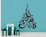 BestPricedDecals Christmas Tree ~ Wall OR Window Decal, Large 22" x 30"