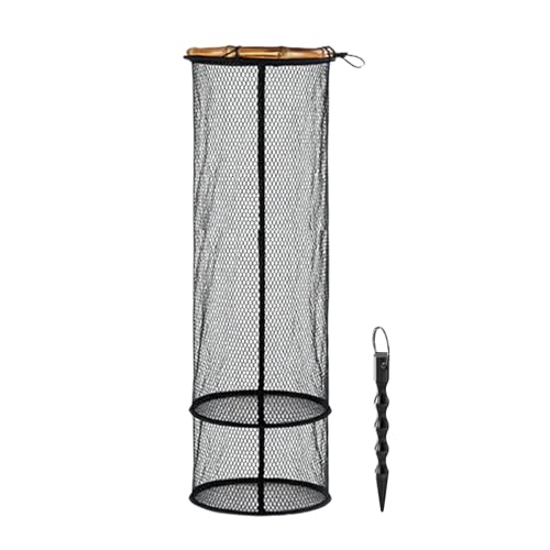 Cesta Flotante para Peces, Malla de Nailon, de Cebo de Carga Fuerte, Jaula de Almacenamiento de Red de, para Kayak, Cebo, Trucha, bagre, Agua Salada, Agua Dulce, Orilla, río