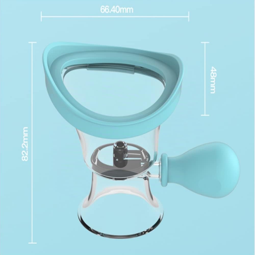 Bicchiere per il lavaggio degli occhi, Kit per il lavaggio degli occhi silicone manuale per la pulizia degli occhi strumento per il lavaggio degli occhi (Blu)