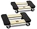 WEN 721218 1000-Pound Capacity 12-by-18-Inch Hardwood Mover’s Dolly, 2-Pack
