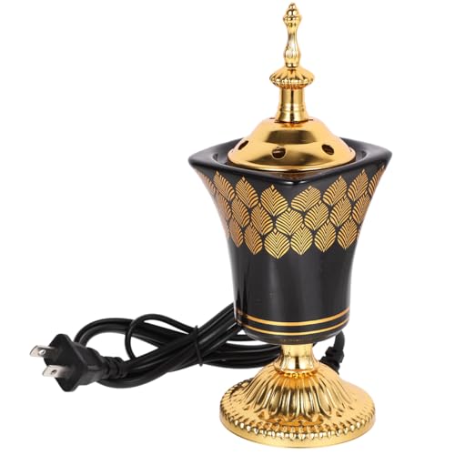 VINTORKY お香炉 Bakhoor Burner 電動 ウード フランキンセンス キャンドルスタンド お香スティックホルダー アロマディフューザー お香炉 ホームデコレーション 香炉 鉄製 中東