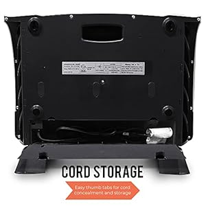 Heat Storm Phoenix HS-1500-PHX, Infrared Space Heater with Attachable Feet, Remote Control, Energy Efficient-750-1500 Watts, Gray Floor or Wall Heat Storm Phoenix HS 1500 PHX Infrared Space Heater with Attachable Feet Remote Control Energy Efficient 750 1500 Watts Gray Floor or Wall