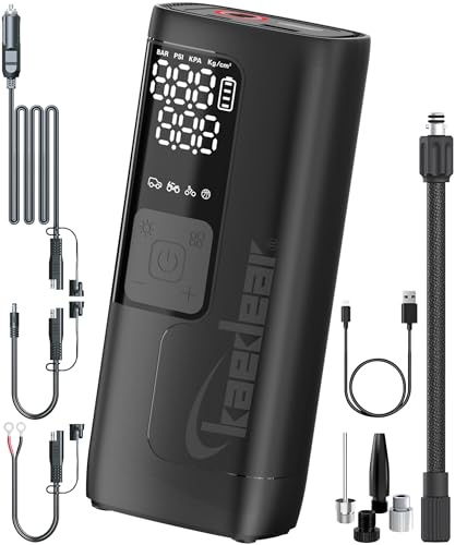 Kaedear(JGfBA) oCN C d GA[|v dC obe[DC12V VK[\Pbg SAE 2600mah×2, 7.4V/19.24wha, ^CTCY120/70ZR170-200KPa2̍[U, So