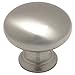 Cosmas 4950SN Satin Nickel Cabinet Hardware Round Mushroom Knob - 1-1/4" Diameter