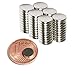 Neodym Magnet N52 6x1mm Für Magnettafel Pinnwand Kühlschrank Starker Scheiben Magnete - Whiteboard Flach Rund 6mm x 1mm - Magnetscheibe (60)