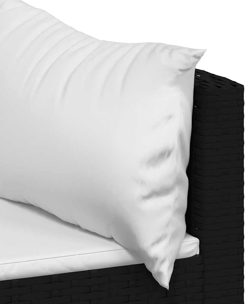 Patio Lounge Set Black, White, Outdoor Sofas, 319743