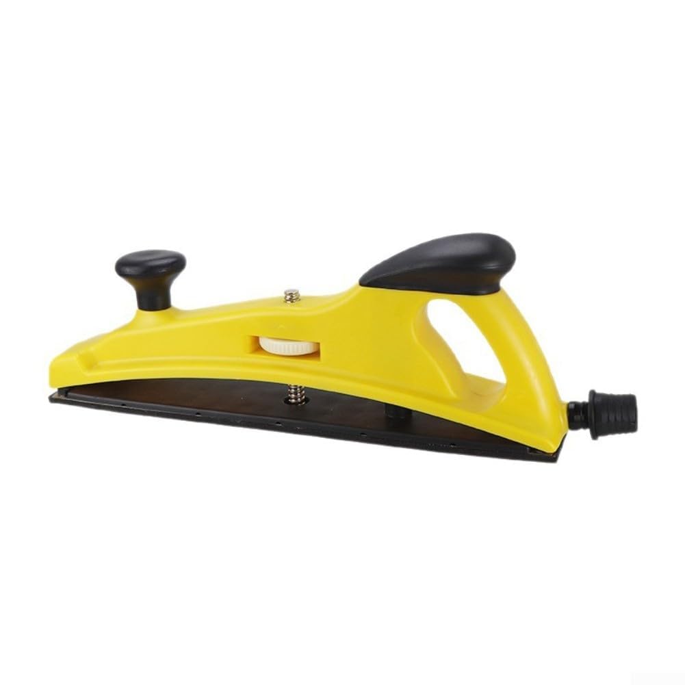 Blocco abrasivo portatile regolabile con impugnatura ergonomica antiscivolo, regolazione dell'angolo di spinta e manopola, porta di aspirazione della polvere rimovibile, in plastica per il ripristino