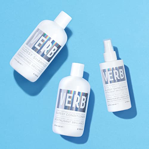 Verb Glossy Shine Spray With Heat Protection - Vegan Paraben Free Moisturizing Hair Spray Without Harmful Sulfates For All Hair Types - Adds High Shine And Primes For Styling, 6.5 Fl Oz #TOP7